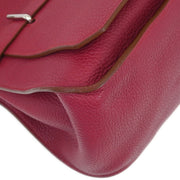 Hermes Ruby Taurillon Clemence Jypsiere 31 Shoulder Bag  Square:R B103 194307