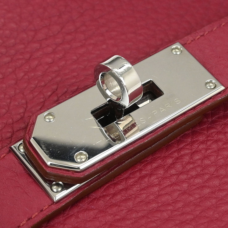 Hermes Ruby Taurillon Clemence Jypsiere 31 Shoulder Bag  Square:R B103 194307