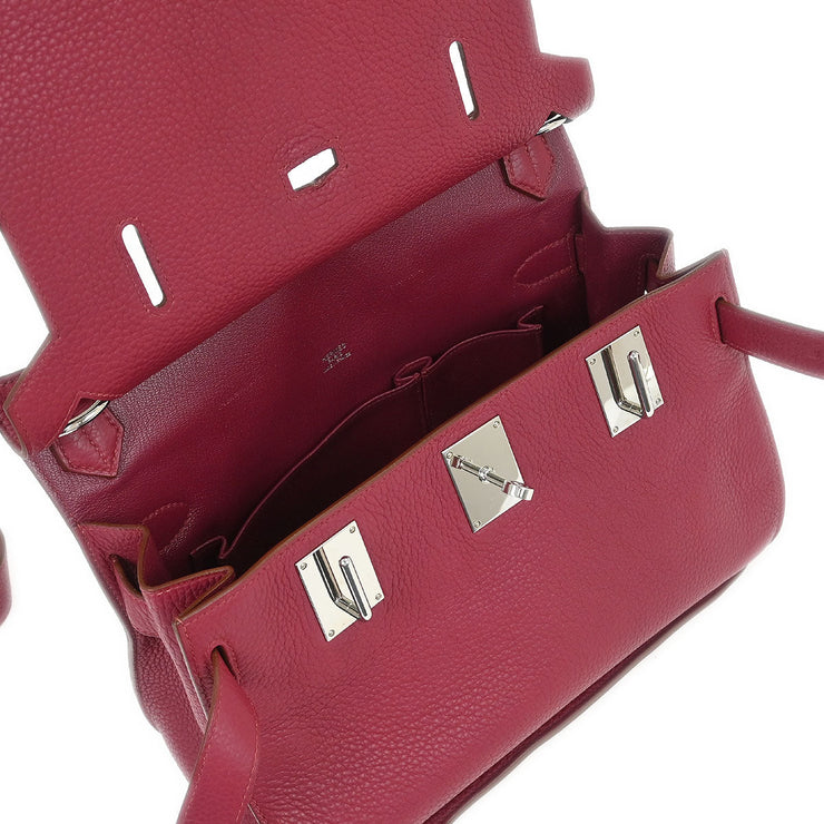 Hermes Ruby Taurillon Clemence Jypsiere 31 Shoulder Bag  Square:R B103 194307