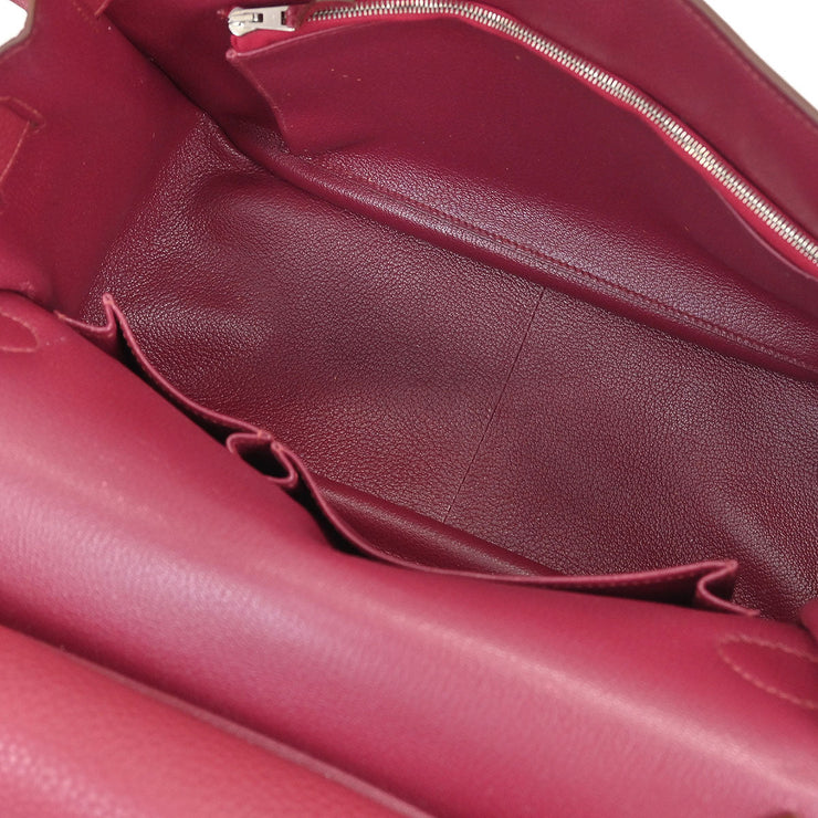 Hermes Ruby Taurillon Clemence Jypsiere 31 Shoulder Bag  Square:R B103 194307