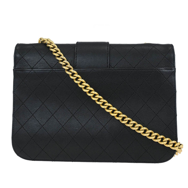 Chanel Black Calfskin Shoulder Bag 194309