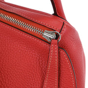 Hermes Bougainvillier Taurillon Clemence Lindy 30 Shoulder Bag R NNO12DS 194339