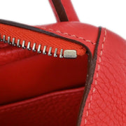 Hermes Bougainvillier Taurillon Clemence Lindy 30 Shoulder Bag R NNO12DS 194339