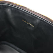 Chanel Brown Calfskin Timeless Vanity Handbag 195109