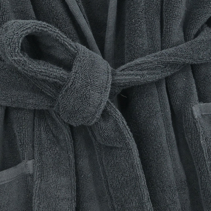 Chanel Belted Bathrobe Style Coat Gown Black 09C #2 195384