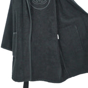 Chanel Belted Bathrobe Style Coat Gown Black 09C #2 195384