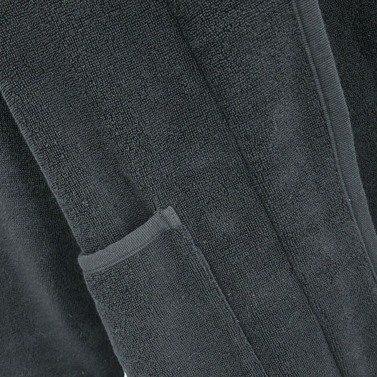 Chanel Belted Bathrobe Style Coat Gown Black 09C #2 195384