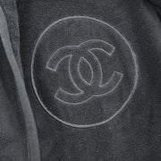 Chanel Belted Bathrobe Style Coat Gown Black 09C #2 195384