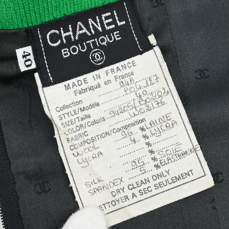 Chanel Jumpsuit Black 94A #40 195385