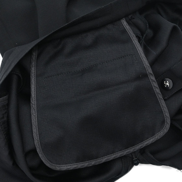 Chanel Long Pants Black 96P #38 195397