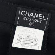 Chanel Long Pants Black 96P #38 195397