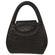 Cartier Black Ostrich Panthere Handbag AUTRUCHE VERITABLE 195786