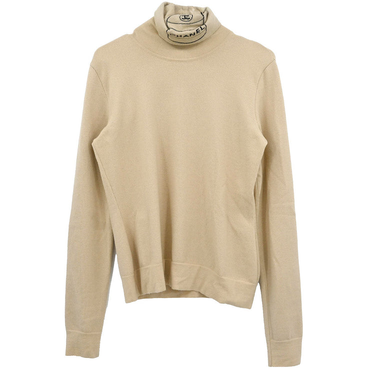 Chanel Sweater Beige 04A #42 19587