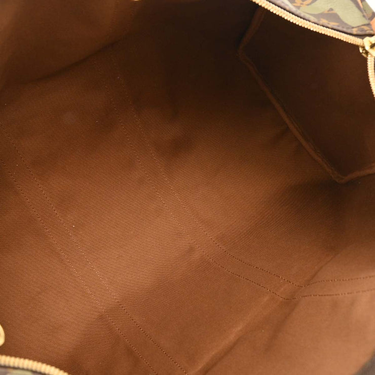 Louis Vuitton Khaki Monogram Graffiti Keepall 50 Duffle Bag M92196 FL0051 195896