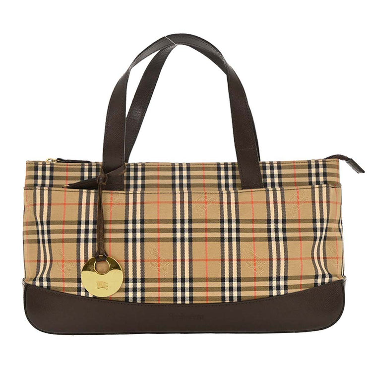 Burberrys Beige House Check Tote Bag 195899