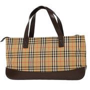 Burberrys Beige House Check Tote Bag 195899