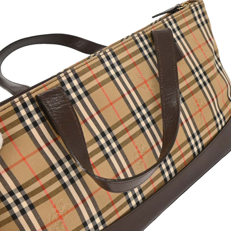 Burberrys Beige House Check Tote Bag 195899