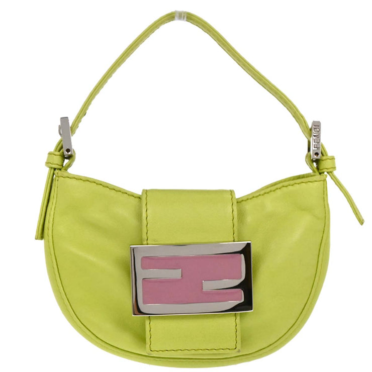 Fendi Light Green Leather Mini Handbag 2354/26673/008 195907