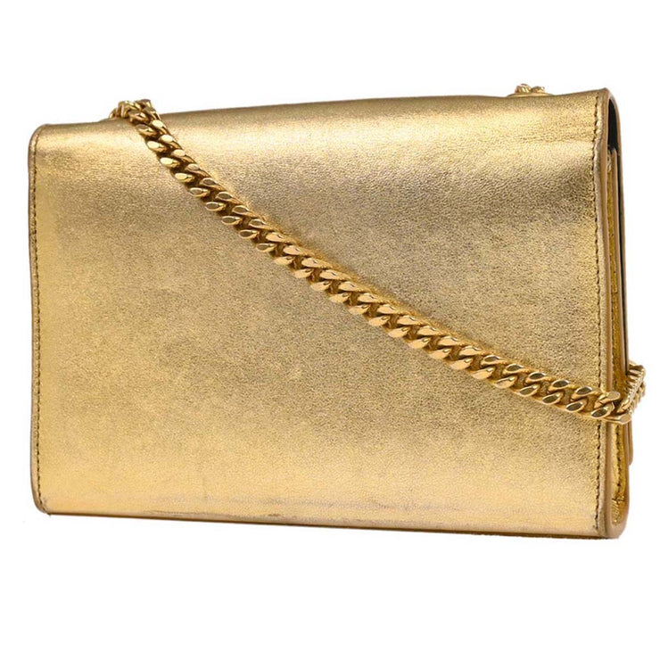 Saint Laurent Gold Leather Kate Shoulder Bag PTR354120¥0514 195920