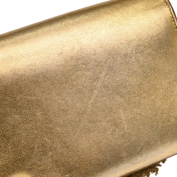 Saint Laurent Gold Leather Kate Shoulder Bag PTR354120¥0514 195920