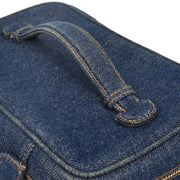Chanel Blue Denim Vanity Handbag 195936