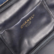 Chanel Blue Denim Vanity Handbag 195936