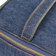 Chanel Blue Denim Vanity Handbag 195951