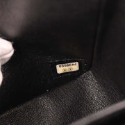 Chanel Black Canvas COCO Medium Classic Double Flap Shoulder Bag 195963