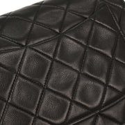 Chanel Black Lambskin Mini Classic Square Flap Shoulder Bag 17 195977