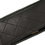 Chanel Black Lambskin Turnlock Mini Full Flap Shoulder Bag 195979