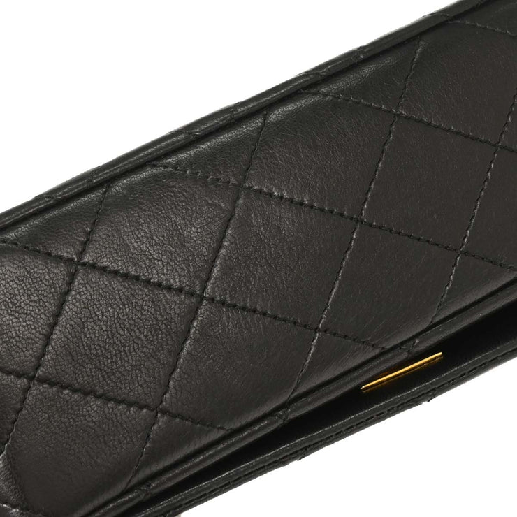 Chanel Black Lambskin Turnlock Mini Full Flap Shoulder Bag 195979