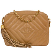 Chanel Beige Calfskin Camera Bag Small 195980