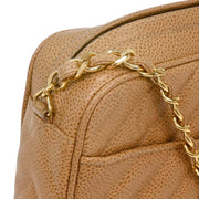 Chanel Beige Calfskin Camera Bag Small 195980