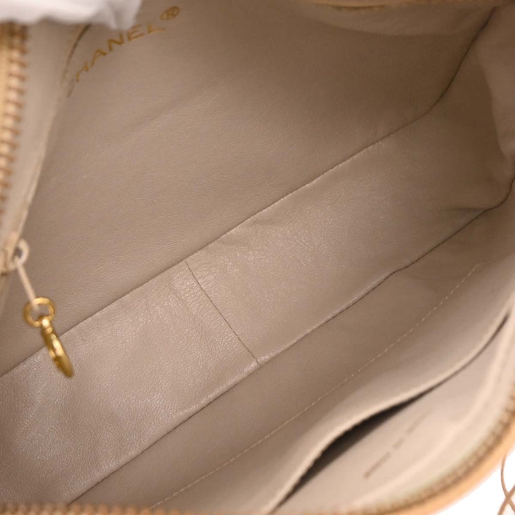 Chanel Beige Calfskin Camera Bag Small 195980