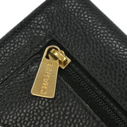 Chanel Black Calfskin Trifold Wallet 195982