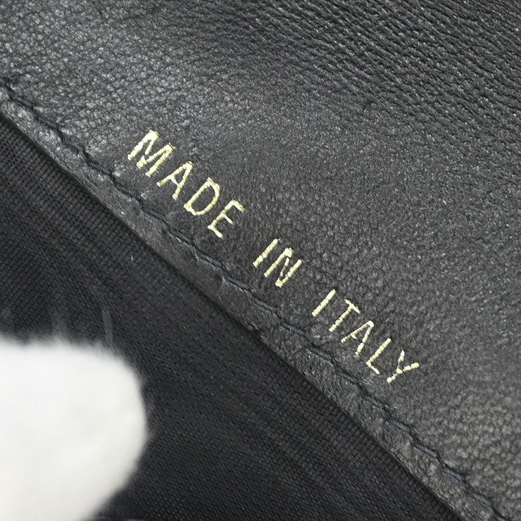 Chanel Black Calfskin Trifold Wallet 195982