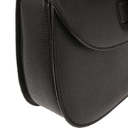 Gucci Black Pigskin Bamboo 2way Handbag 000-2113-0633 195984