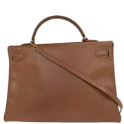 Hermes Gold Courchevel Kelly 40 Retourne 2way Handbag  Square:A 31. 195986
