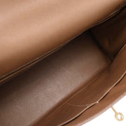 Hermes Gold Courchevel Kelly 40 Retourne 2way Handbag  Square:A 31. 195986
