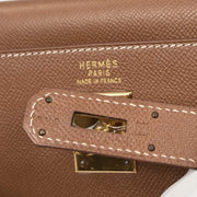 Hermes Gold Courchevel Kelly 40 Retourne 2way Handbag  Square:A 31. 195986