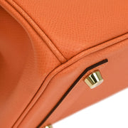 Hermes Mango Epsom Birkin 25 Handbag A Square:P 195992