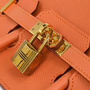 Hermes Mango Epsom Birkin 25 Handbag A Square:P 195992