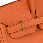 Hermes Mango Epsom Birkin 25 Handbag A Square:P 195992