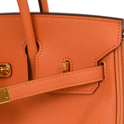 Hermes Mango Epsom Birkin 25 Handbag A Square:P 195992