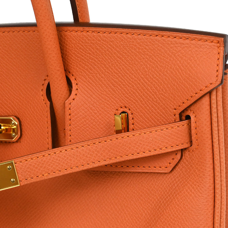 Hermes Mango Epsom Birkin 25 Handbag A Square:P 195992