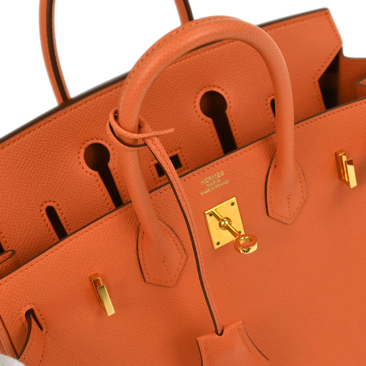 Hermes Mango Epsom Birkin 25 Handbag A Square:P 195992