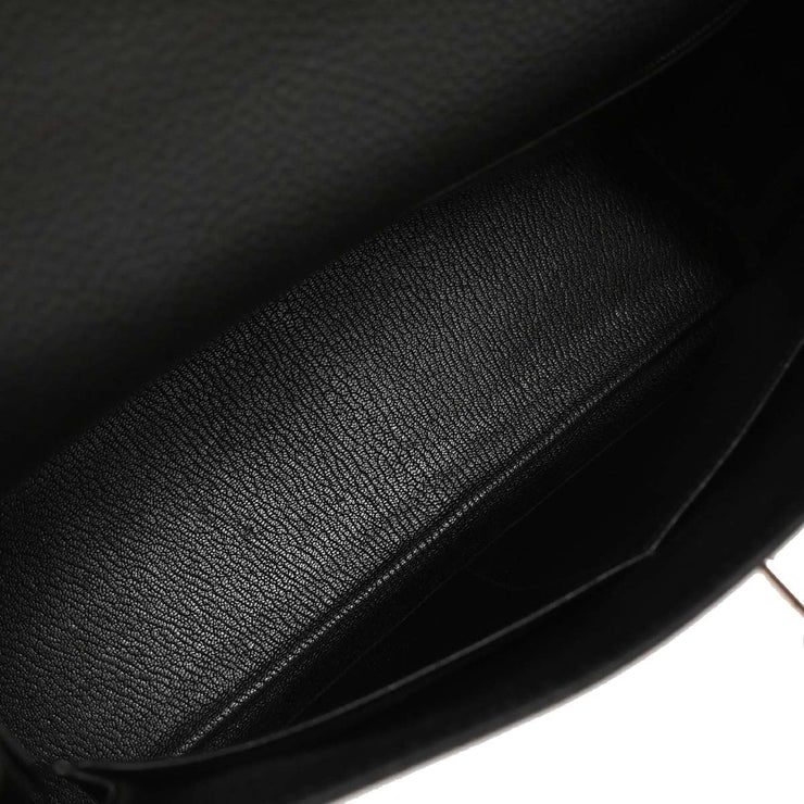 Hermes Black Togo Kelly 32 Retourne 2way Handbag  Square:F 13.S 195994