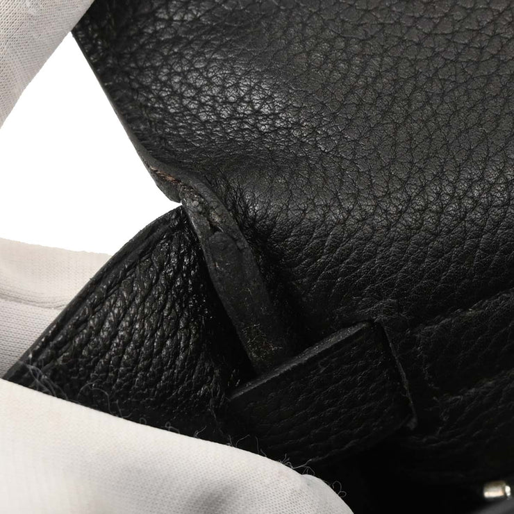 Hermes Black Togo Kelly 32 Retourne 2way Handbag  Square:F 13.S 195994