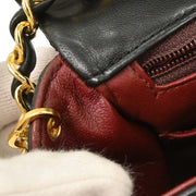 Chanel Black Lambskin Classic Square Flap Shoulder Bag 20 196000