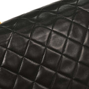 Chanel Black Lambskin Classic Square Flap Shoulder Bag 20 196001